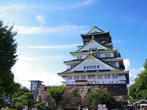 大阪城(2枚) – Osaka Castle Main Tower (2 pics)